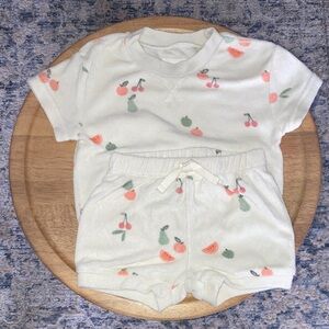 Carter’s - Little Planet - Terry Cloth Baby Fruit Print Short Set